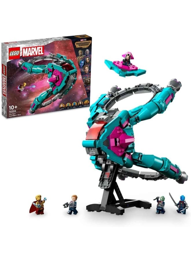 LEGO ليغو 76255 مارفل سفينة الحراس الجدد، لعبة سفينة فضاء قابلة للبناء لحراس المجرة الجزء 3 مع شخصية مانتس، دراكس وستار لورد، مجموعة الأبطال الخارقين - Image 3