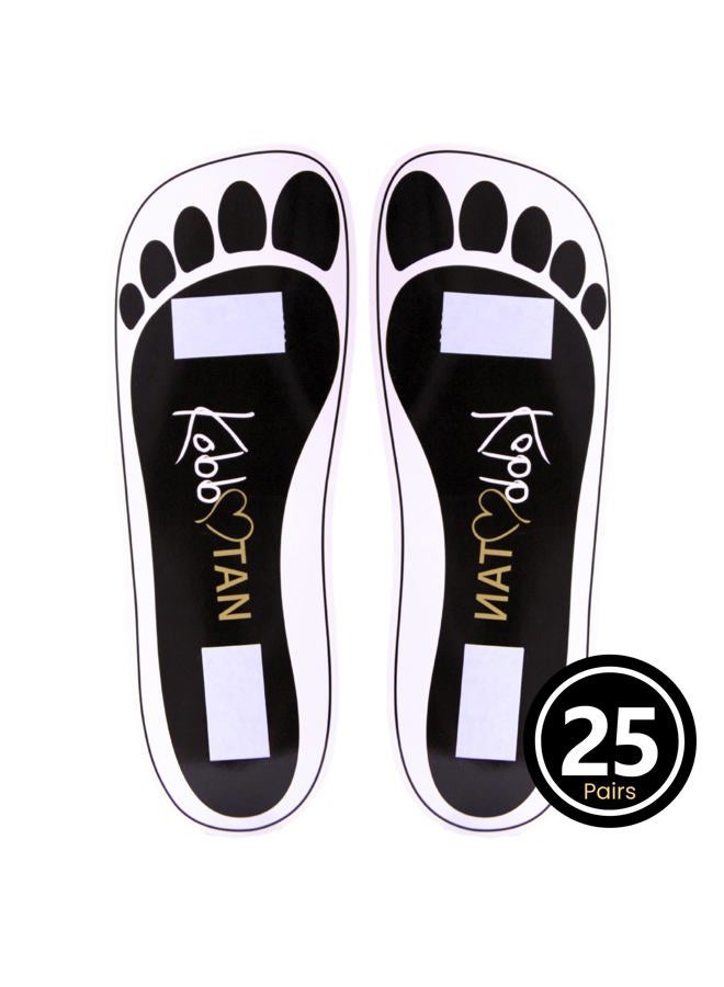 KOBBTAN 25 Pairs (50Feets) Spray Tanning Feet Pads Disposable Sunless Airbrush Tanning Tent Foot Protection - Image 2