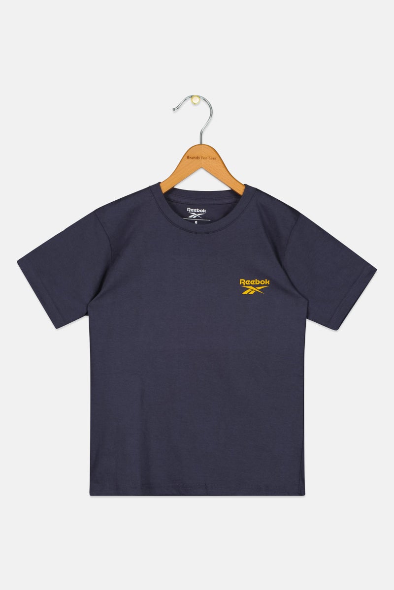 Reebok Kids Boy Short Sleeve Outdoor T-Shirt, Navy - Image 1
