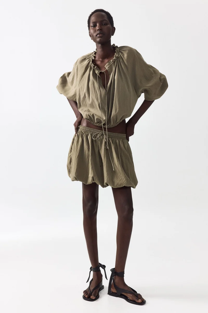 H&M Bubble-hem skirt