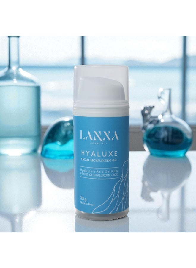 لانكسا كوزميتيكس جل فيلر هيا لوكس – يحتوي على 8 أنواع من حمض الهيالورونيك مع ببتيدات وسكوالين – مضاد للتجاعيد، يشد ويرطب البشرة – 30 جم – لانكسا كوزمتكس - Image 3