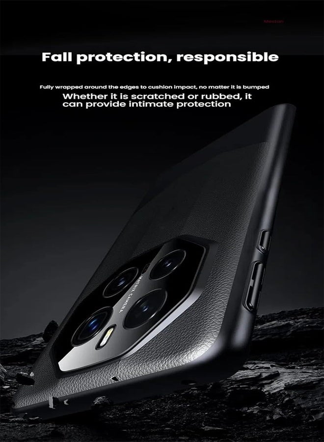 Luxury PU Leather Case for Honor Magic 7 Pro with Lens Protector Lightweight Leather Shockproof and Drop proof Phone Case for Magic 7 Pro - Image 5