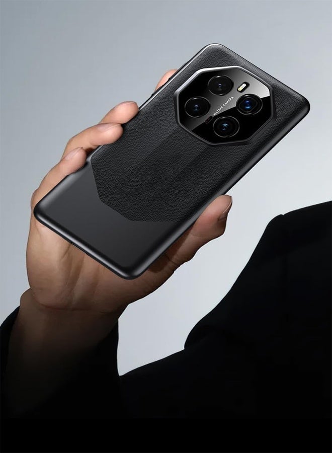 Luxury PU Leather Case for Honor Magic 7 Pro with Lens Protector Lightweight Leather Shockproof and Drop proof Phone Case for Magic 7 Pro - Image 3