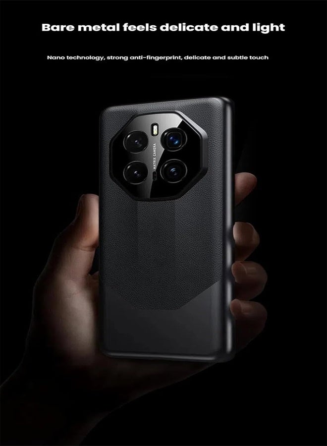 Luxury PU Leather Case for Honor Magic 7 Pro with Lens Protector Lightweight Leather Shockproof and Drop proof Phone Case for Magic 7 Pro - Image 4