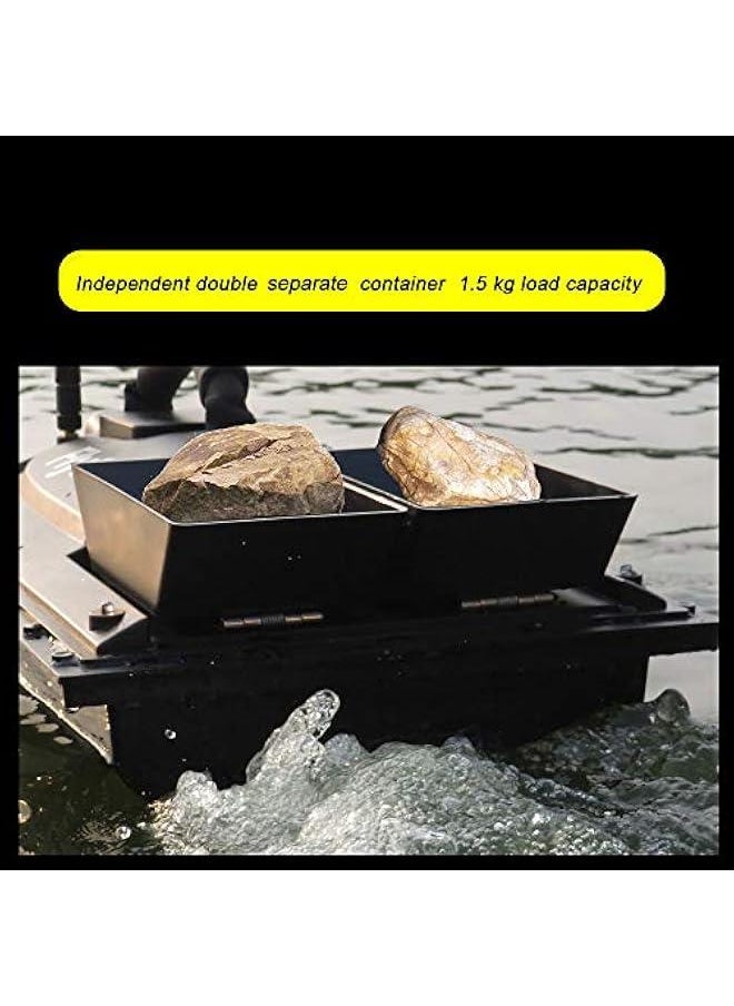 Flytec V500 RC Boat, Fishing Bait Boat Fish Finder 1.5kg Loading 500M Remote Control Double Motor Night Light
