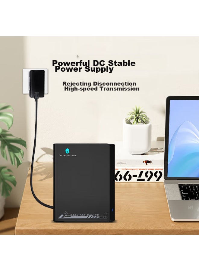 Thunderobot Leishen F330 Youth Edition 14tb Portable Hard Drive, 3.5-inch Large Capacity Desktop Storage, Type-c High-speed 260mb/s, External Mechanical Hard Drive For Desktop And Laptop - Image 3