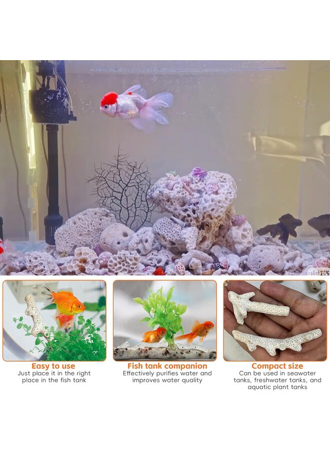 2.2 lb Crushed Coral for Aquarium, Freshwater Qquarium, Corals with Mesh Bag for Fish Tank to Raise ph and Filter Media Decorations - Image 2