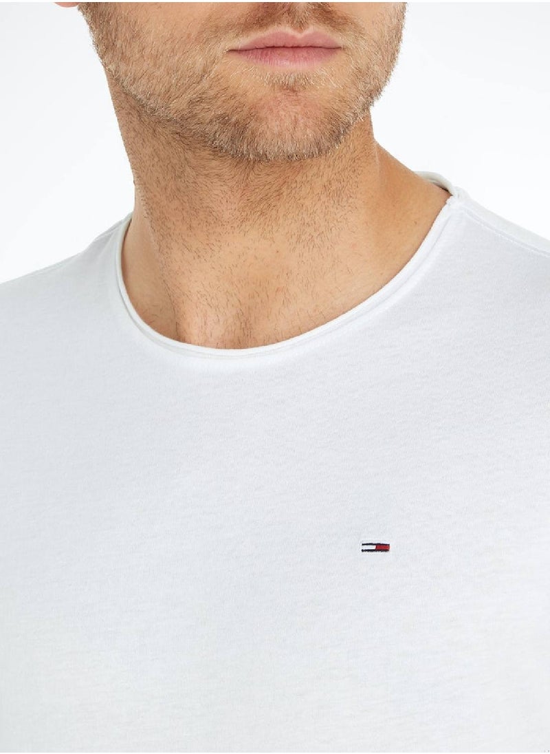 TOMMY HILFIGER Men's Classics Slim Fit T-Shirt, White  - Image 5