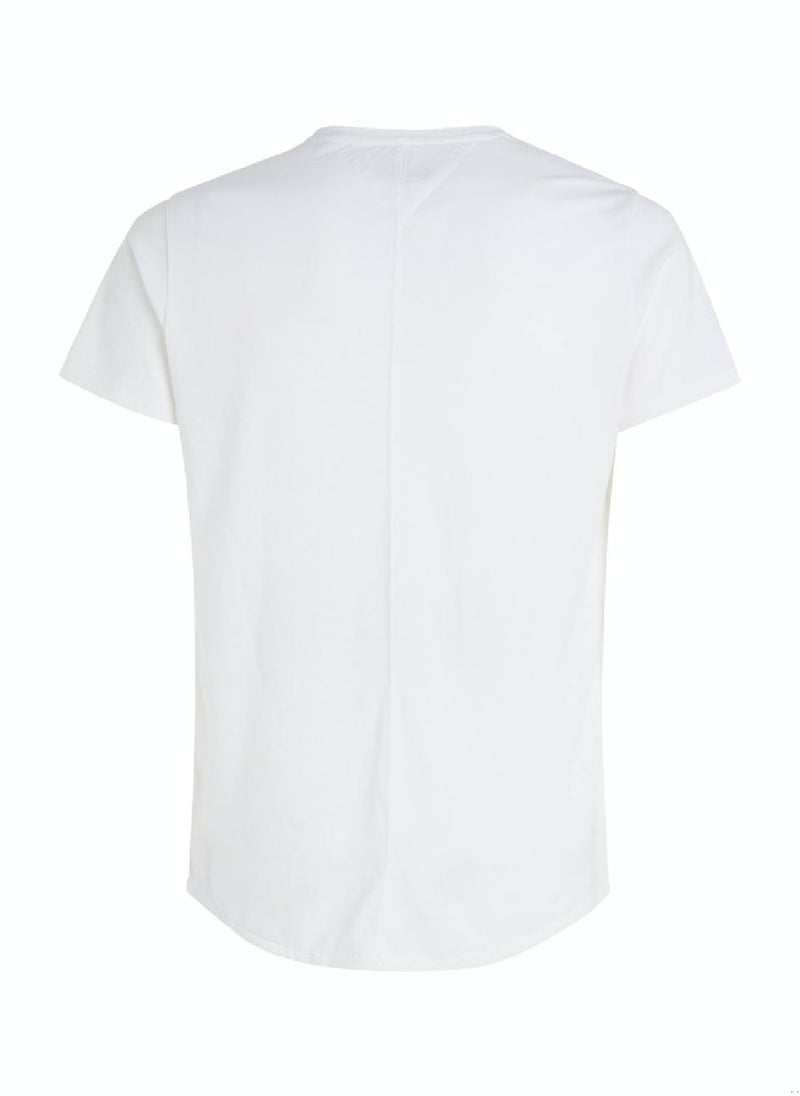 TOMMY HILFIGER Men's Classics Slim Fit T-Shirt, White  - Image 4