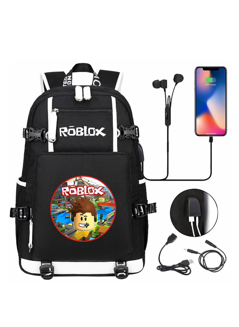 ROBLOX Comic USB Password Lock Backpack Three-Piece Set