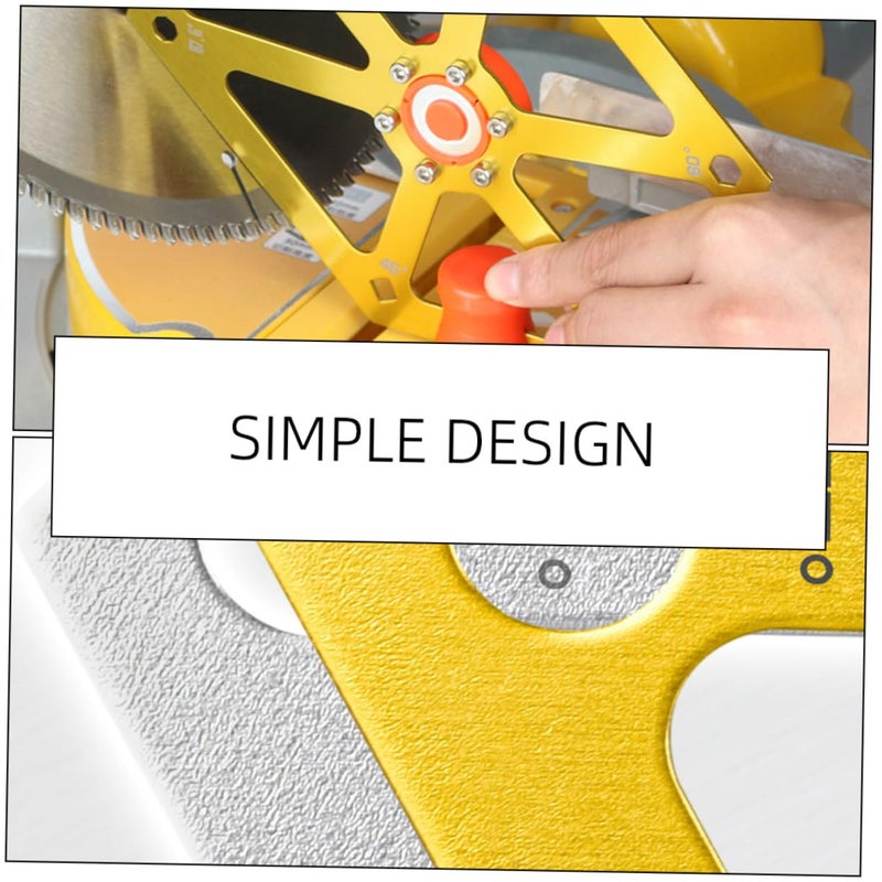 Aluminum Ruler Multi Angle Measuring Tool Hexagon Gauge Protractor for Woodworking Angle Cutting Photo Frame Making - Image 3