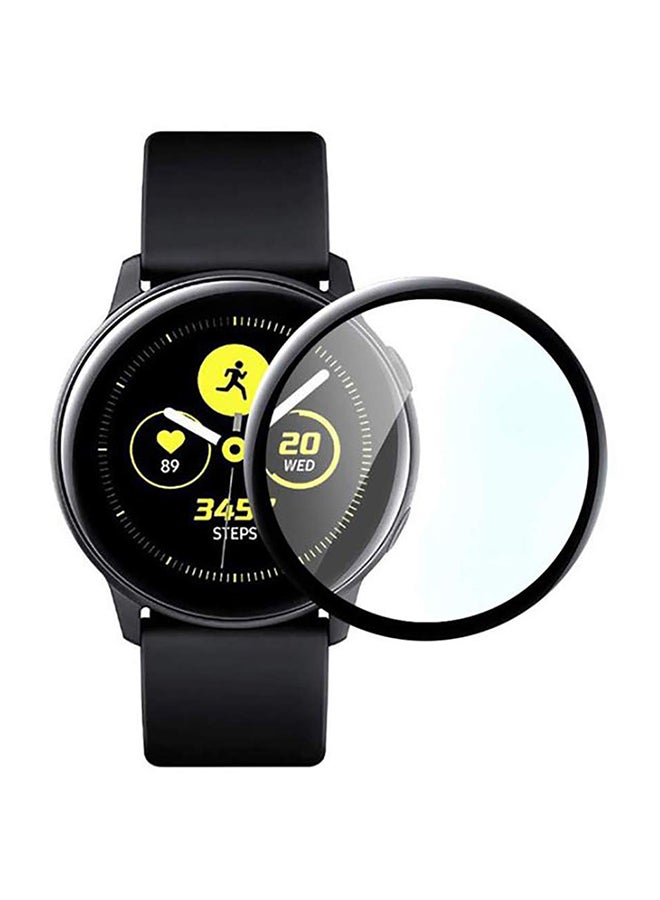 إي وورلد مجموعة لاصقات حماية للشاشة من الزجاج المقوى لساعة سامسونج جالاكسي مكونة من قطعتين شفاف - Image 1