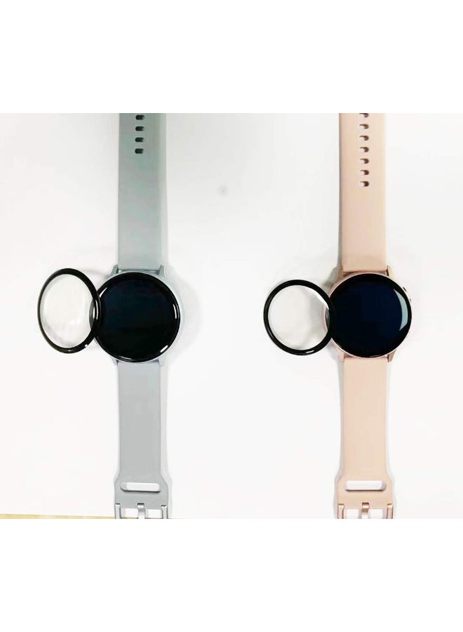 إي وورلد مجموعة لاصقات حماية للشاشة من الزجاج المقوى لساعة سامسونج جالاكسي مكونة من قطعتين شفاف - Image 5