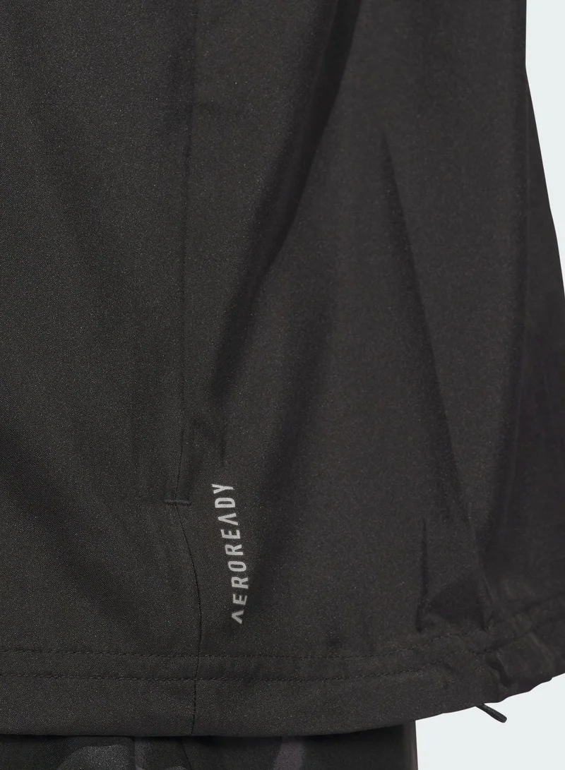 adidas جاكيت ران إت للرجال أسود