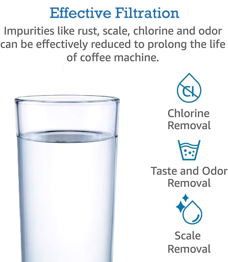 PUREUP 6 عبوات متوافقة مع Jura Claris Blue لآلات القهوة Clearyl بديل لمرشحات Jura الزرقاء - Image 3