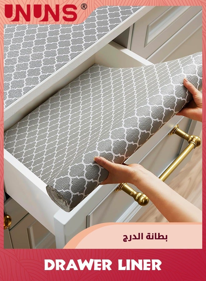 UNUNS Drawer and Shelf Liner 30X600CM,Non Slip Cabinet and Cupboard Liner, Kitchen Cabinet Liners for Shelves, Waterproof Drawer Shelf Liners for Cabinets/Bathroom Cupboard  - Image 1