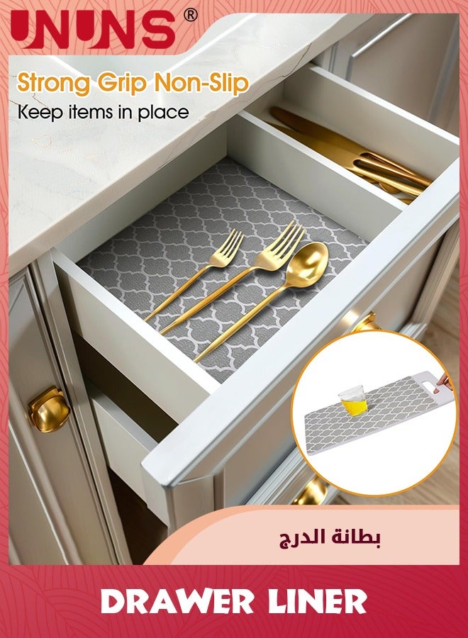UNUNS Drawer and Shelf Liner 30X600CM,Non Slip Cabinet and Cupboard Liner, Kitchen Cabinet Liners for Shelves, Waterproof Drawer Shelf Liners for Cabinets/Bathroom Cupboard  - Image 2