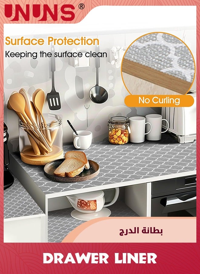 UNUNS Drawer and Shelf Liner 30X600CM,Non Slip Cabinet and Cupboard Liner, Kitchen Cabinet Liners for Shelves, Waterproof Drawer Shelf Liners for Cabinets/Bathroom Cupboard  - Image 3