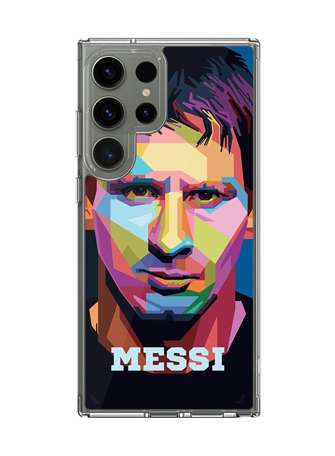 Stylizedd Classic Clear Case for Samsung Galaxy S23 Ultra , Hybrid Soft  Thin Transparent Cover [ Designed for Samsung Galaxy S23 Ultra ] - Poly Messi - Image 1