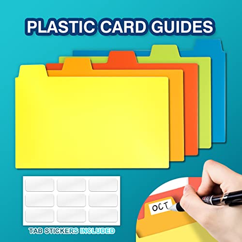 H4D 3x5 Index Card Case with 100 Heavyweight Ruled Index Cards and Dividers, Black - Image 5