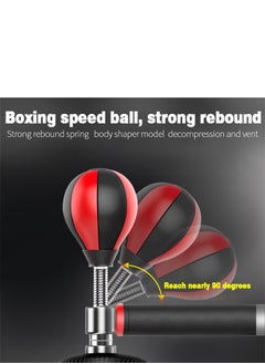 Yalla HomeGym Heavy-Duty Punching/Boxing Speed Bag Trainer with Spinning Bar, Punching Head, Solid Speed Punching Boxing Ball Stand  - Image 2