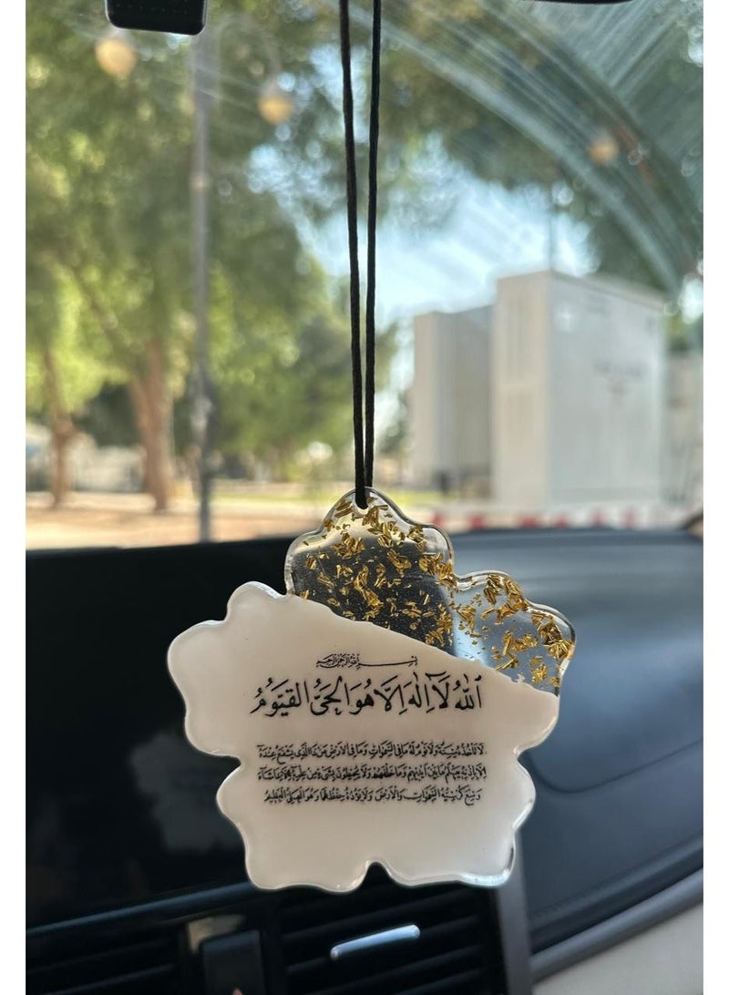Elegant car hanging ornament crafted from premium resin – a stylish decorative accessory for the car rearview mirror. - Image 1