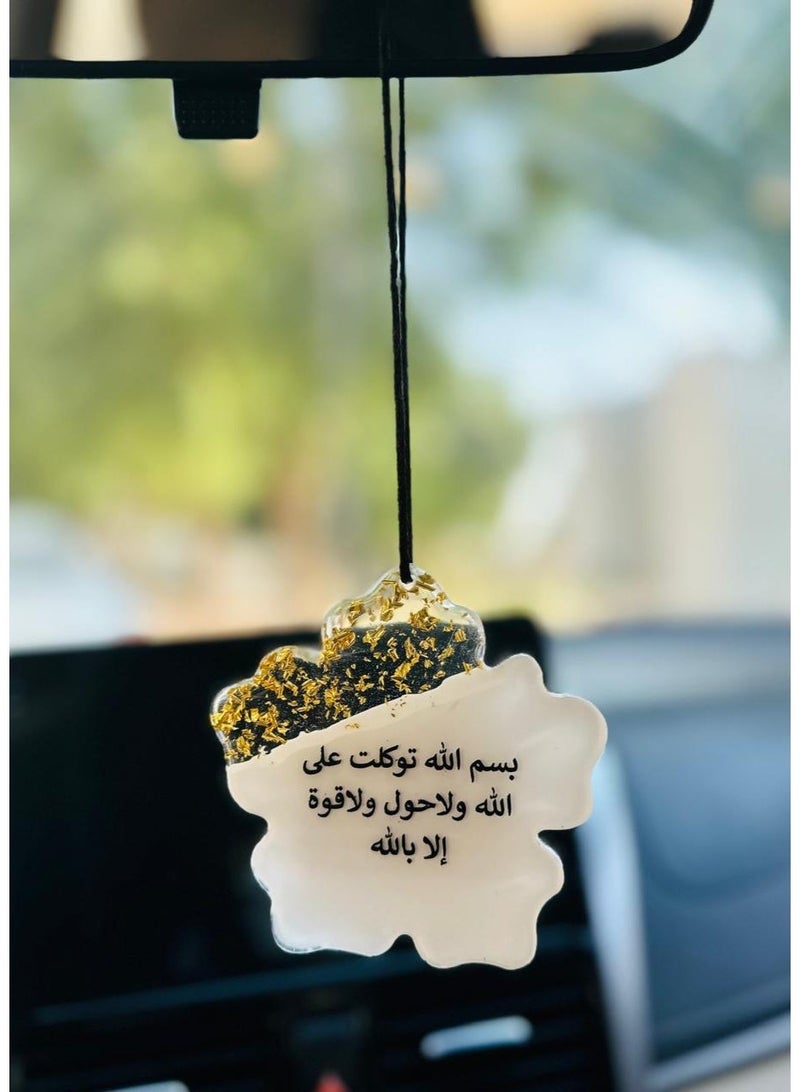 Elegant car hanging ornament crafted from premium resin – a stylish decorative accessory for the car rearview mirror. - Image 2