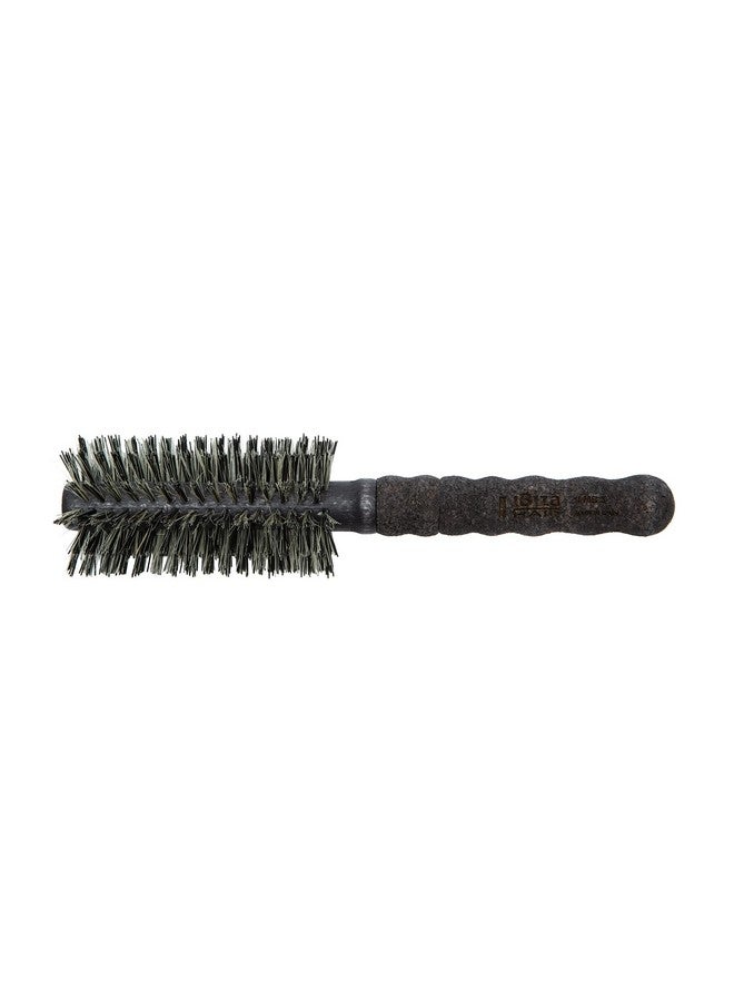 Ibiza Hair Professional Round Boar Hair Brush (Mb3 55Mm) Reinforced Blonde & Black Bristles & Cork Handle For Straight Wavy Or Curly Hair Add Texture & Shine For Medium To Long Hair - Image 1