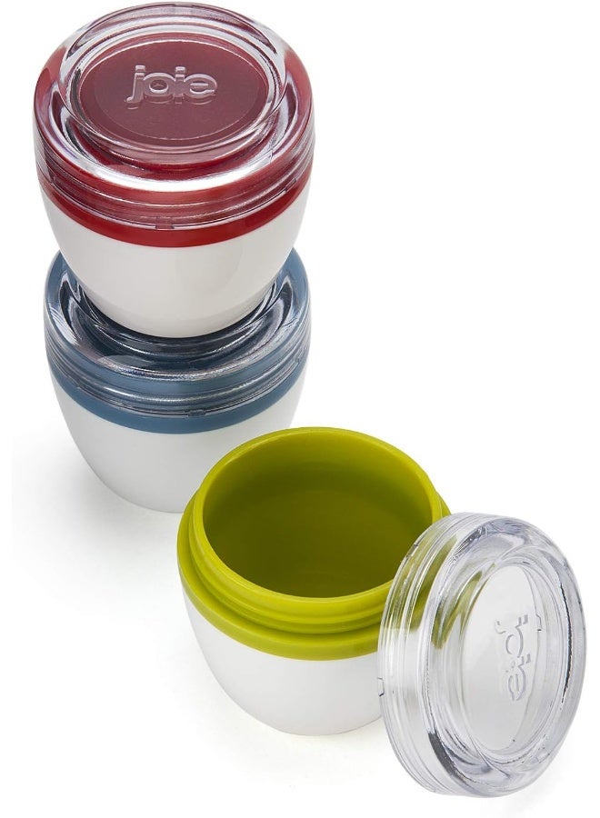 Joie Condiments On The Go - Set of 3 Multicoloured Squeeze Bottles - Image 1