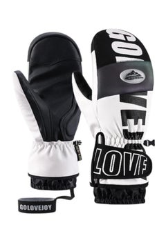 SYOSI Ski Gloves, Winter Warm Snow Gloves, Winter Ski Mittens Men & Women Glove Liners, Adult Snow Mitts for Cold Weather - Waterproof Winter Ski Gloves Snowboarding, Skiing, Waterproof Touch Screen  - Image 1