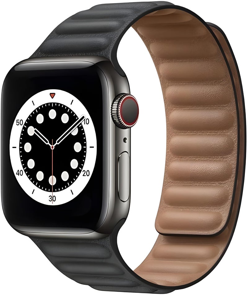 NEXT STORE Magnetic Leather Strap Compatible with Apple Watch Band (42/44/45/49mm) – Replacement Bracelet for Series 8/7/6/5/4/3/2/1/SE - Image 1