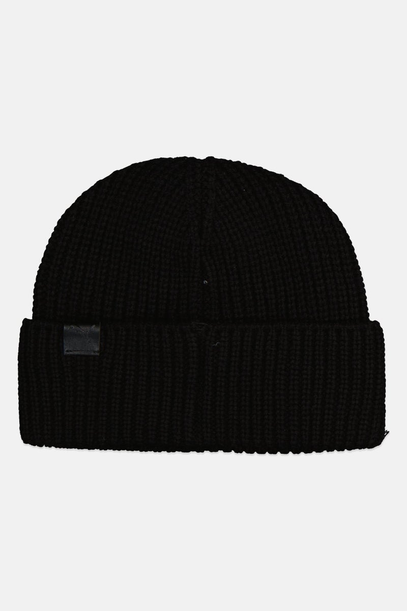PUMA Men Embroidered Beanie, Black/Gold - Image 2