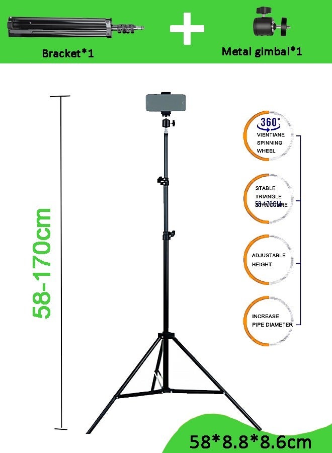 (22.8-67inch)Projector Tripod Stand djustable height, Projector Floor Tripod  Adjustable Height Telescopic Portable Tripod Rotatable Projector Stand Includes Bracket + Metal Ptz for Home/Stage/Studi - Image 2
