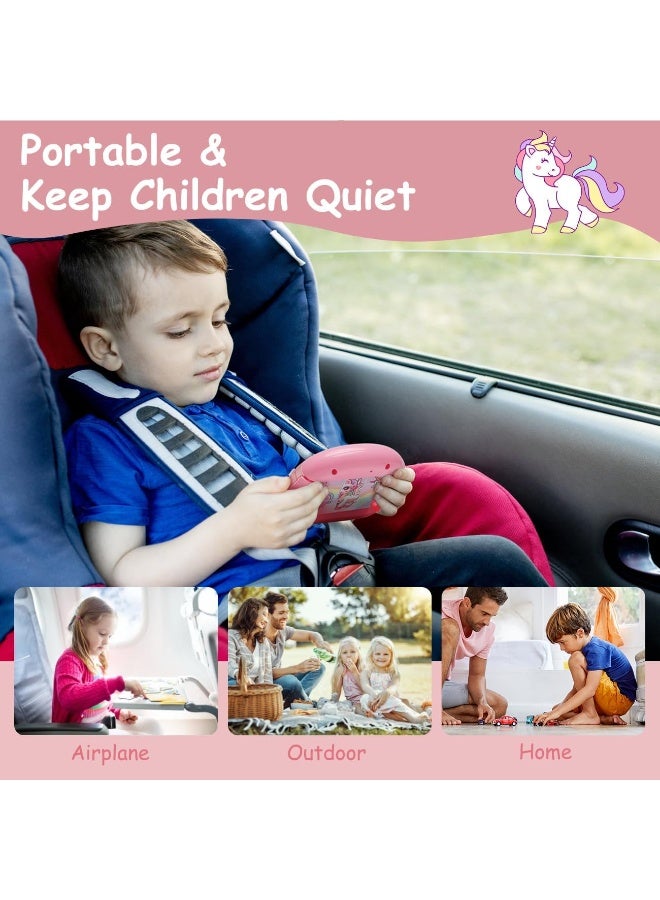 Rotating Puzzle for Kids 3 4 5 6 7 8 Year Old, 4 Puzzles in 1, Toddlers Travel, Car, Airplane, Road Trip Activities, Fine Motor Skills, Fidget, Gift for Boys  Girls Ages 3+ (Alicorn) - Image 3