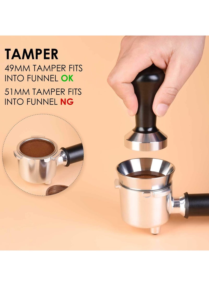 Stainless Steel Espresso Dosing Funnel Compatible with 51mm Portafilter - Image 4