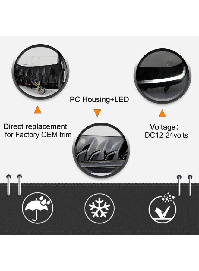 BINQIGOO LED Daytime Running Light Front Bumper Fog Light, Switchback White DRL Amber Sequential Turn Signal, Compatible with Toyota Camry SE XSE 2025 (Not fit LE XLE) - Image 5