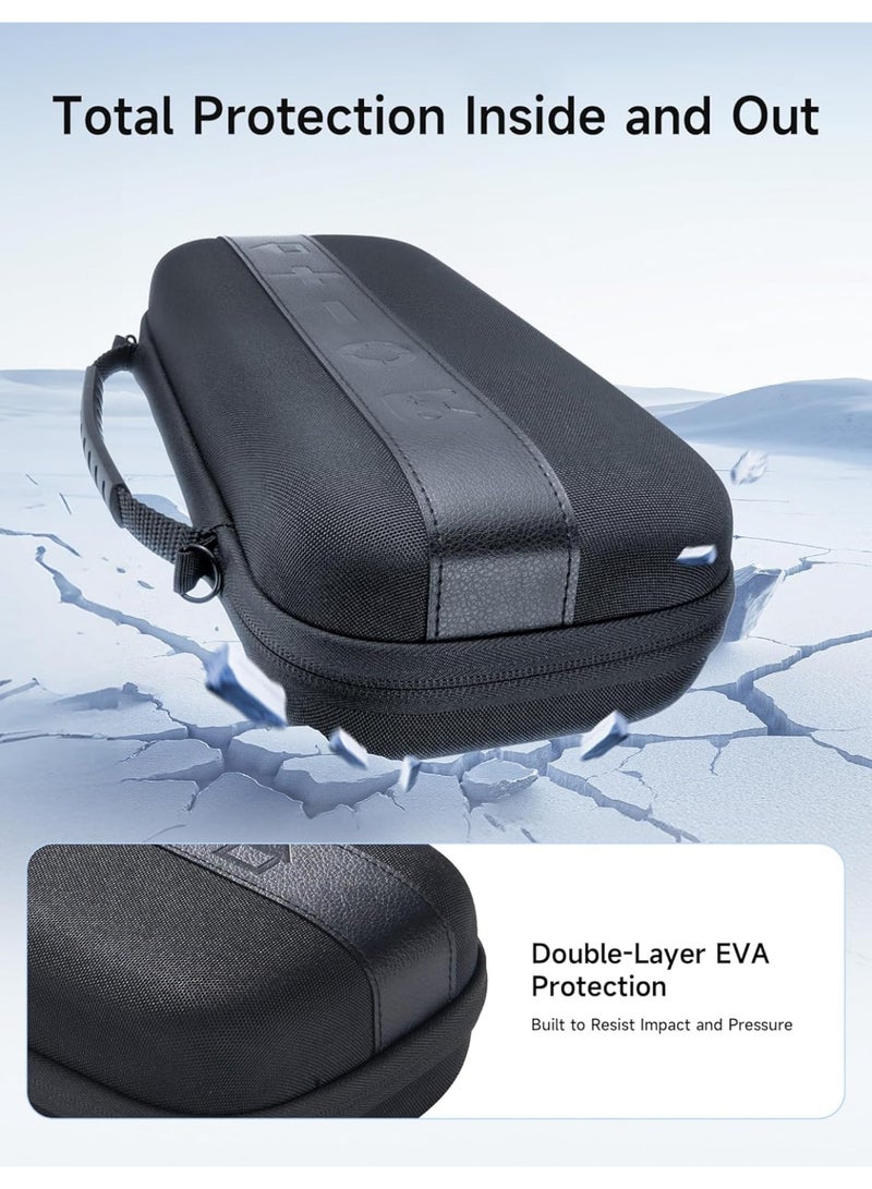 جيسوس JSAUX Large Capacity Carrying Case for Nintendo Switch 2, Hard Shell Travel Case with 20 Game Card Slots, Storage Bag for Switch 2 and Accessories | Portable & Durable Protective Shell – Black - Image 4