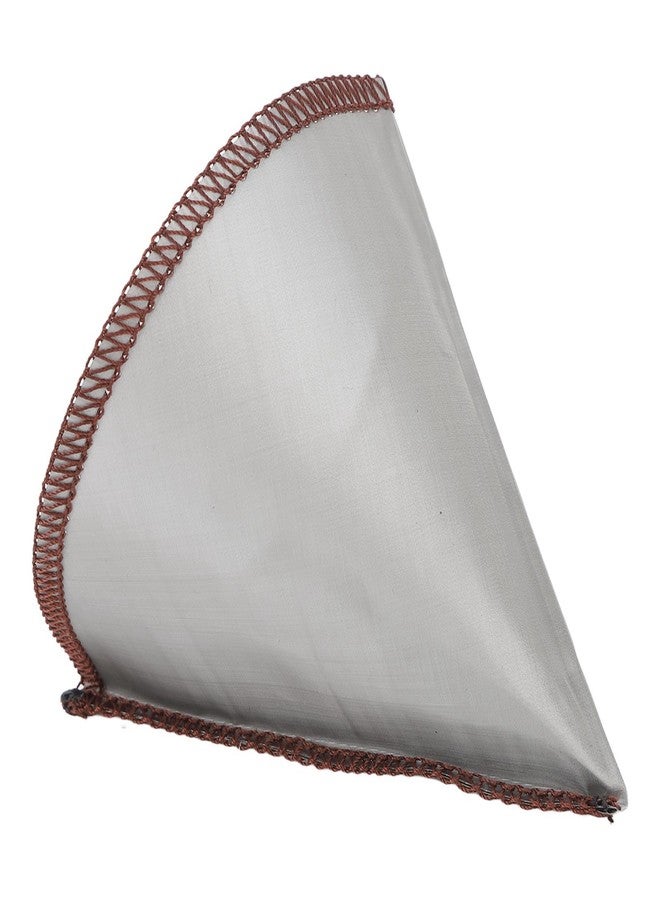 Akozon For 304 Stainless Steel Reusable Coffee Filter Cone Shape Fine Filtering Paperless Mesh Coffee Filter(L for 3 to 4 Cups) - Image 4