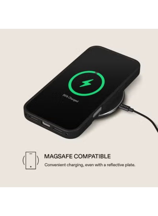 بورجا جراب بورجا لهاتف آيفون  برو، حماية فاخرة بطبقة مزدوجة هجينة، قشرة صلبة + سيليكون، مقاوم للخدش والصدمات، غطاء جوال - Image 5