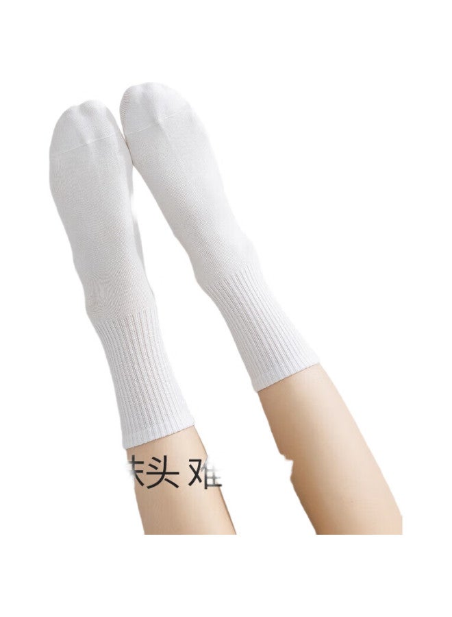 THREEGUN [Jian Series] Women'S Socks, Summer Pure Cotton Mid-Calf Slouch Socks, Comfortable Versatile Casual Socks - Image 1