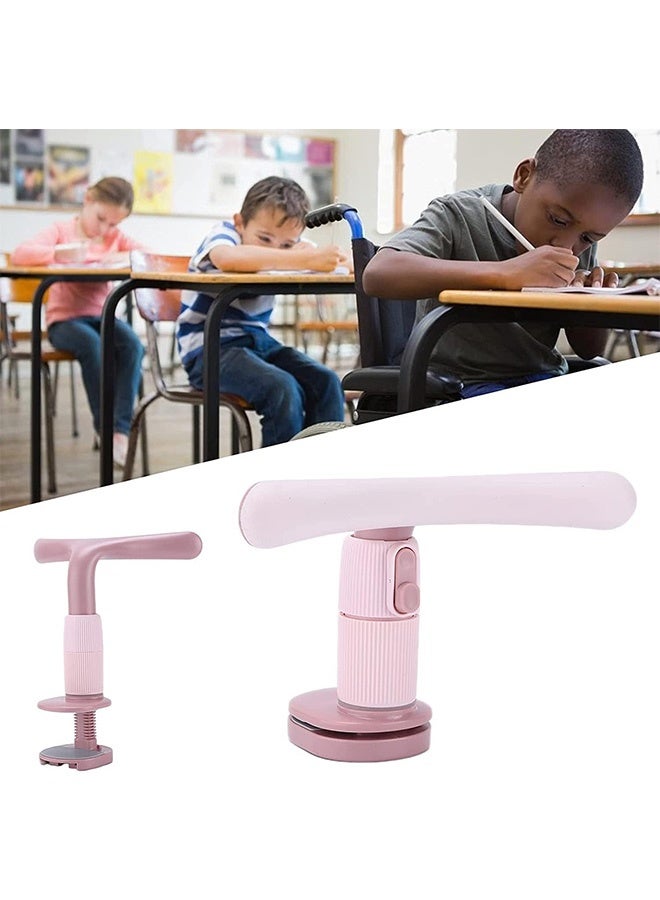 Generic Children Sitting Posture Corrector, Easy Installation Comfortable Ergonomic Design Kid Sitting Posture Corrector ABS for Study (Pink)  - Image 3
