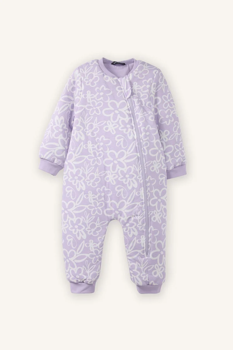DeFacto Baby Girl 1.6 Tog Fiber Patterned Jumpsuit