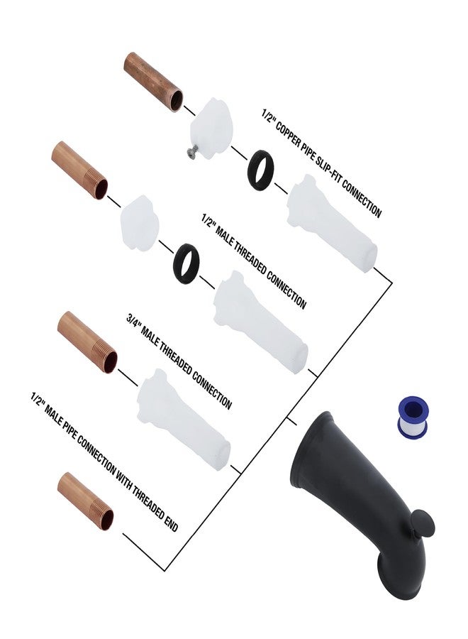 Danco 11080 Tub Spout, No Size, Matte Black - Image 3