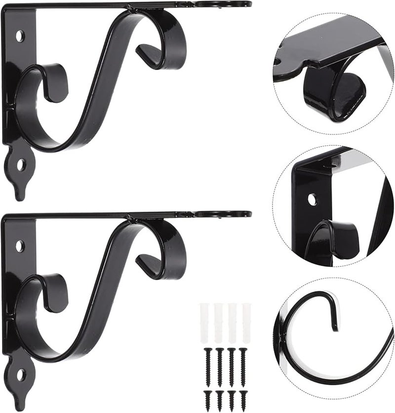 Jojofuny Heavy Duty Triangle Shelf Brackets 15X11 5cm Iron Wall Support For Floating Shelves - Image 3