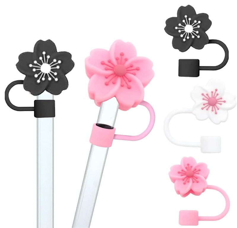 BTYHAOS Silicone Straw Caps for 10mm Tumblers | Reusable Dust-Proof Straw Toppers Compatible with Stanley 30oz & 40oz Tumblers (BlackPW) - Image 3