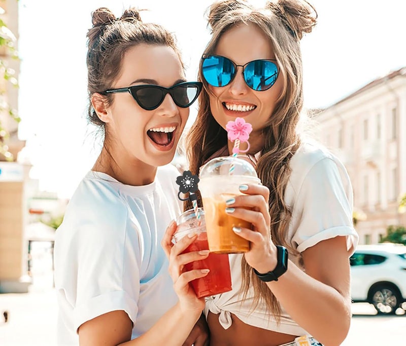 BTYHAOS Silicone Straw Caps for 10mm Tumblers | Reusable Dust-Proof Straw Toppers Compatible with Stanley 30oz & 40oz Tumblers (BlackPW) - Image 5