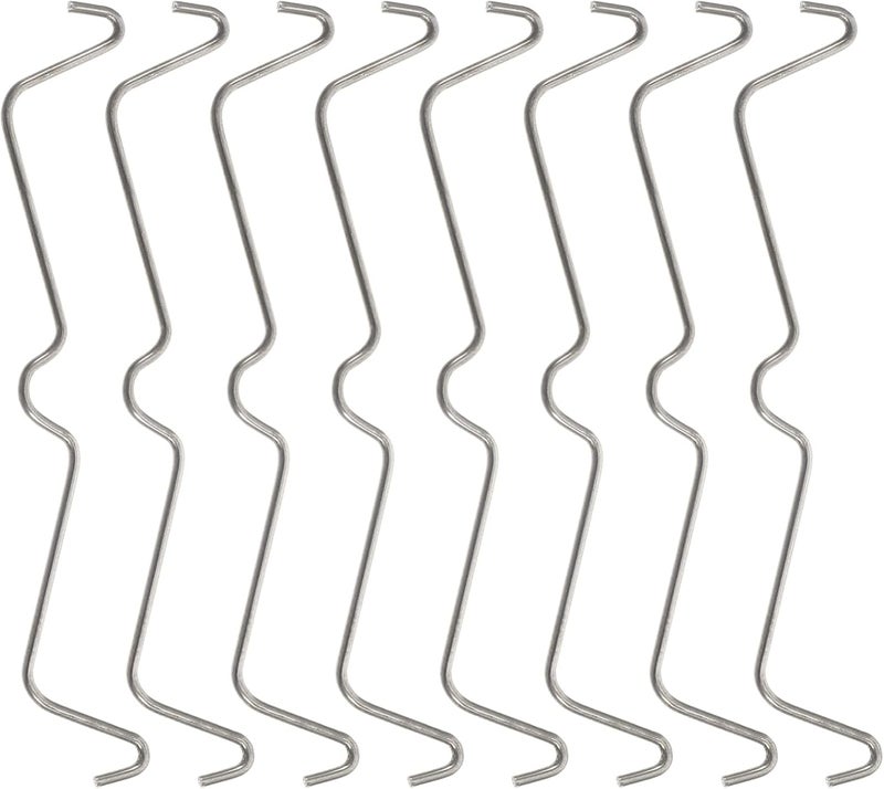 woobles Metal Pegboard Hangers 100PCS Stainless Steel Pegboard Hook Locks Peg Locks Fixer Peg Board Hook Accessories, Peg Board Display Hook Clips Organizer Pegboard Retail Display - Image 1