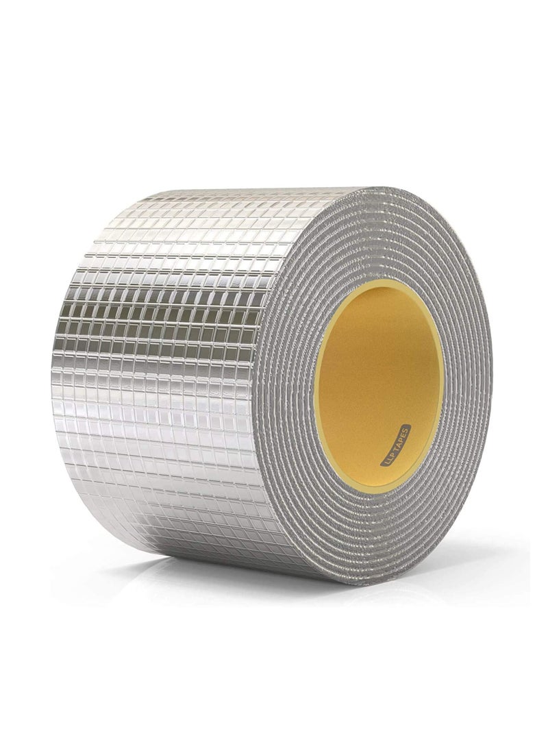 Yameem Super Waterproof Tape, Outdoor Leak Repair Aluminum Butyl Tape, Permanent Leak Proof All Weather Patch, UV Resistant Pipe Awning Sail Roof Window Sealing  - Image 1