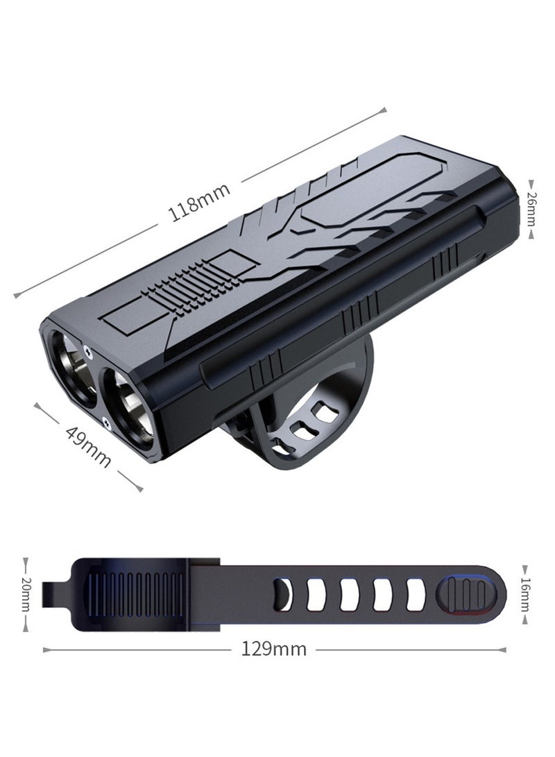 هاوهان أضواء الدراجة ، أضواء الدراجة القابلة لإعادة الشحن USB ، مع وظيفة 3 أوضاع للإضاءة وبنك الطاقة ، أضواء دراجة مقاومة للماء IP65 ، سهلة التركيب - Image 5