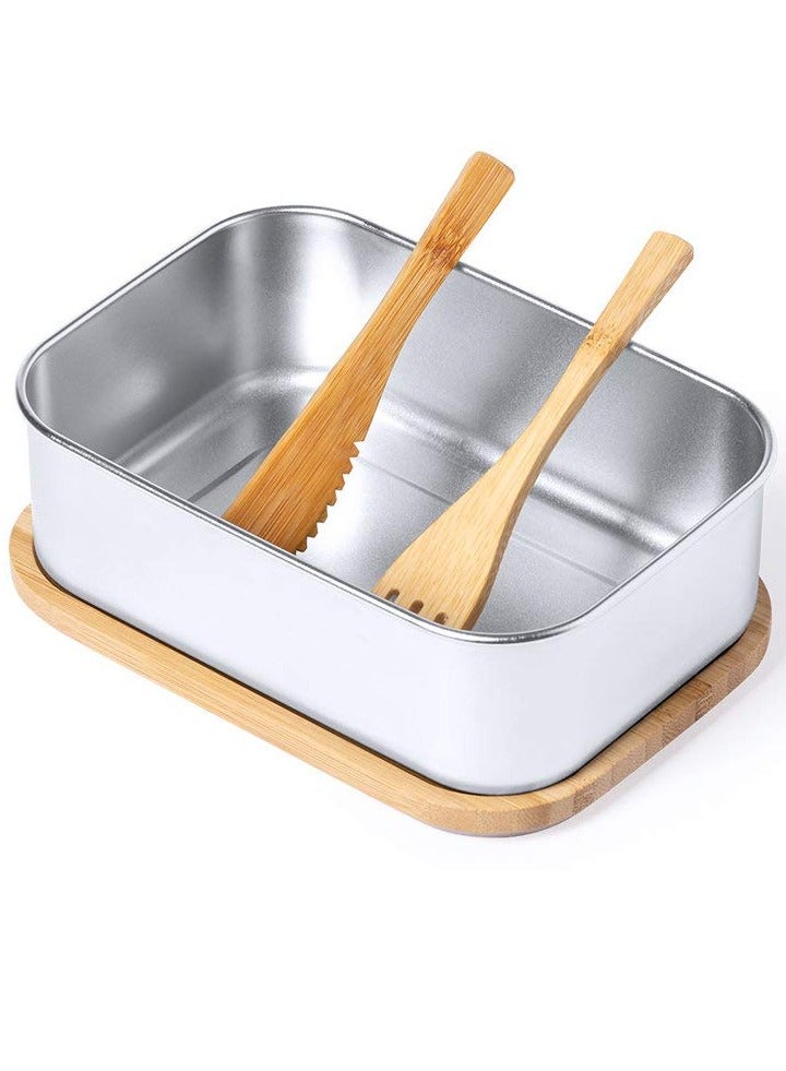 Jinou Lunch Box With Premium Quality Stainless Steel & Natural Bamboo Lid  - Image 5